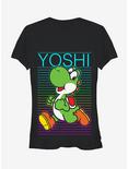 Nintendo Yoshi Run Girls T-Shirt, BLACK, hi-res