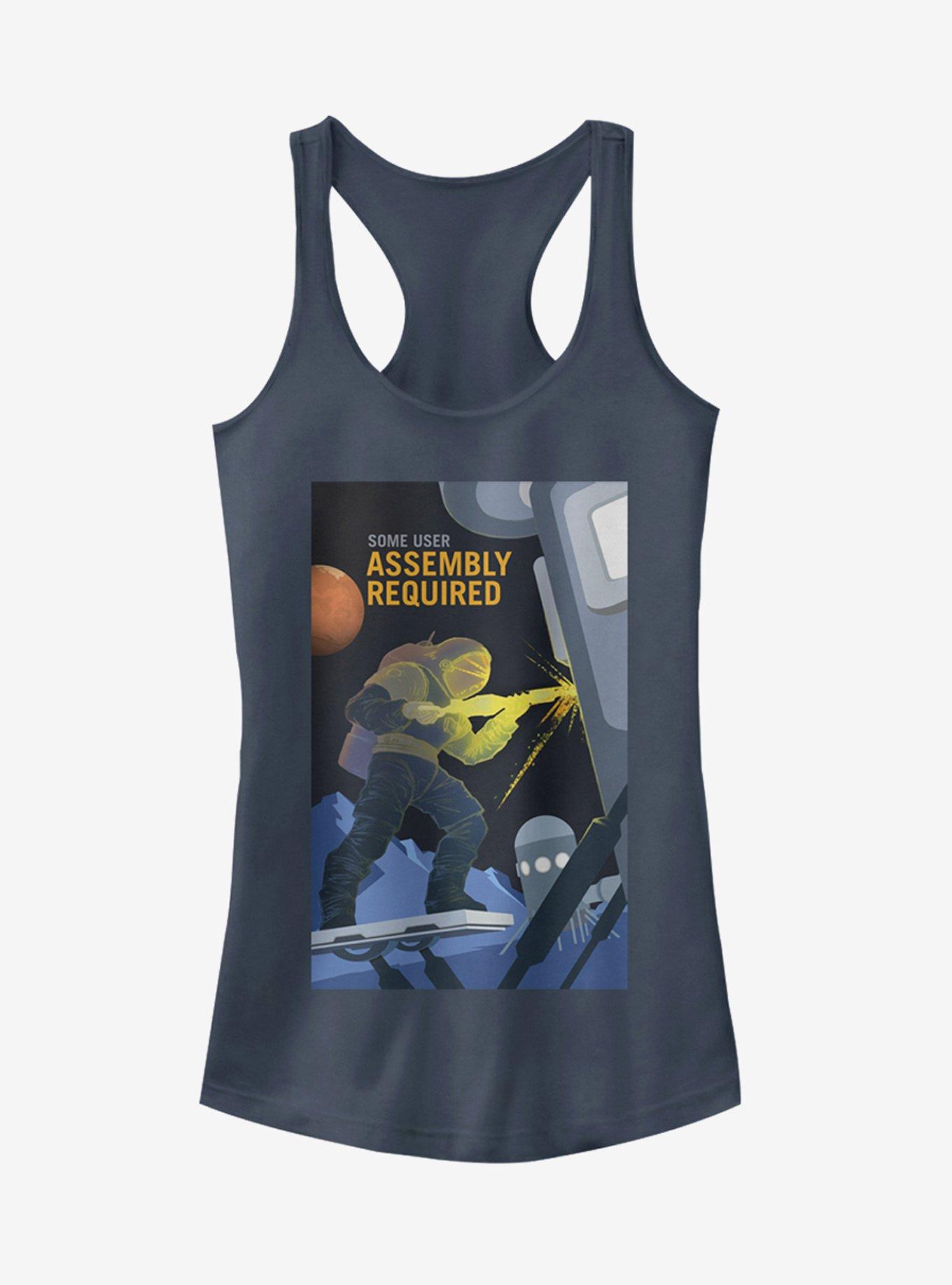 NASA Mars Assembly Required Girls Tank, INDIGO, hi-res