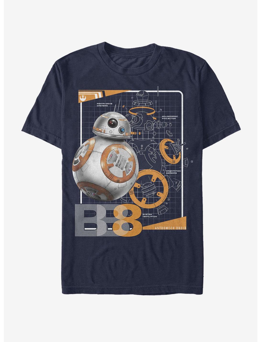 Star Wars BB-8 Schematics T-Shirt, , hi-res