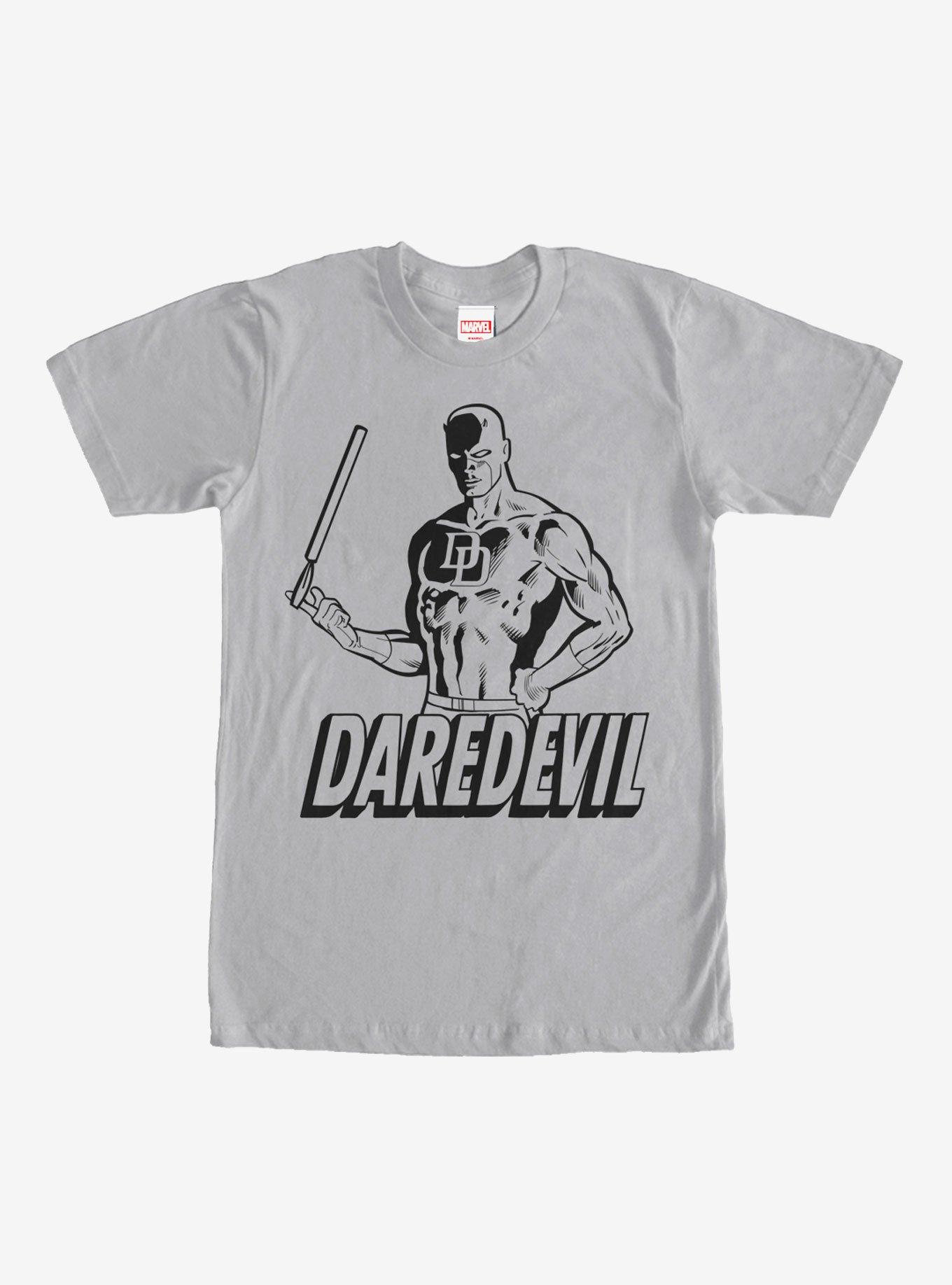 Marvel Daredevil Billy Club T-Shirt, SILVER, hi-res