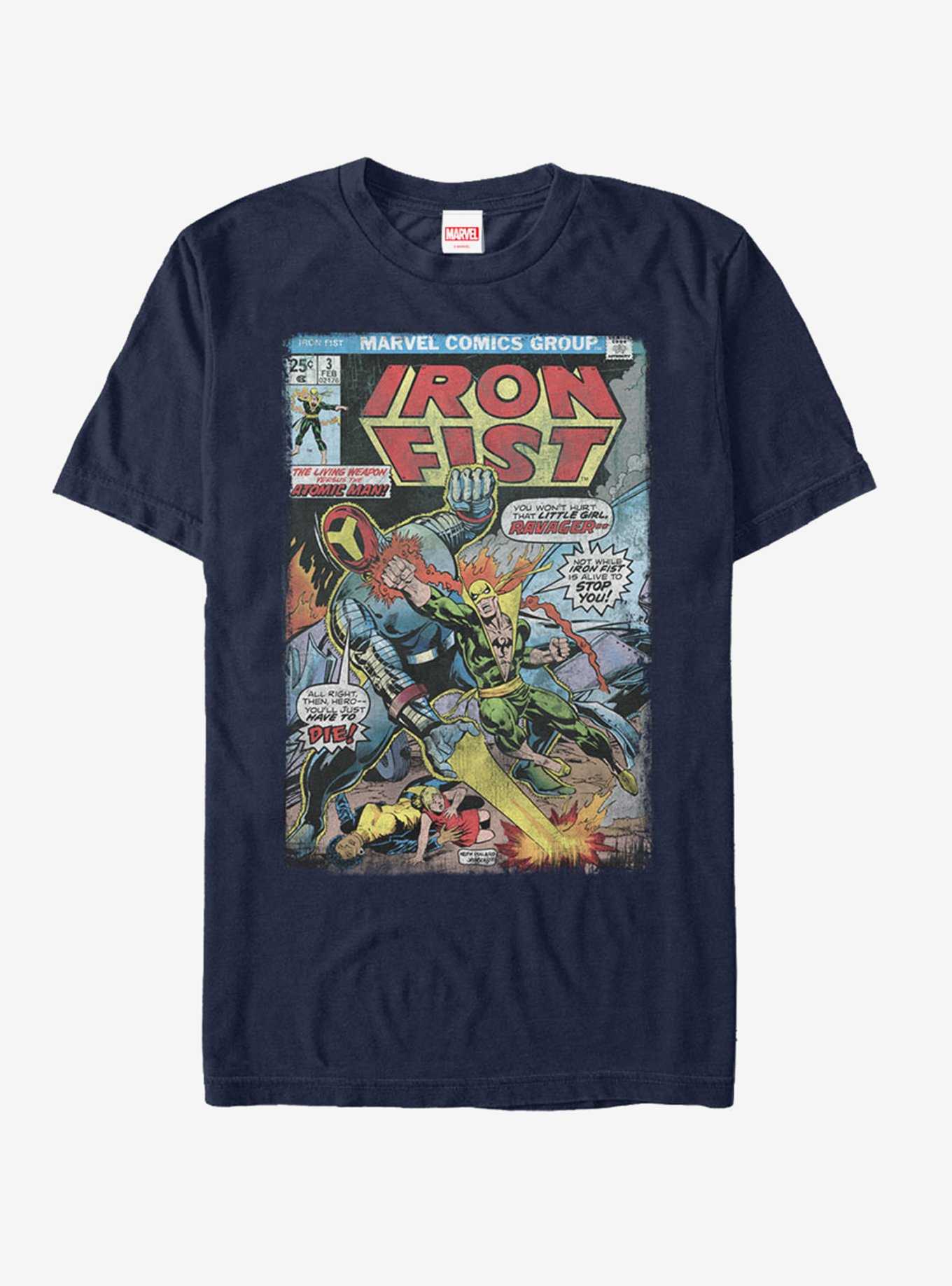 Marvel Iron Fist vs Atomic Man Comic T-Shirt, , hi-res