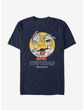 Cuphead Retro Juggling Heads T-Shirt, NAVY, hi-res