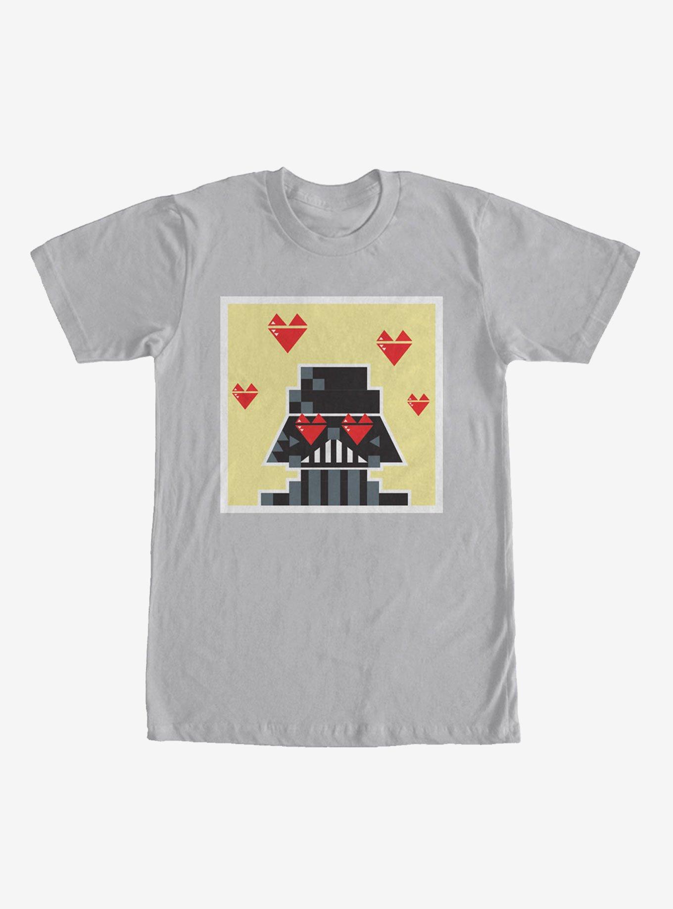 Star Wars Valentine's Day Darth Vader T-Shirt, SILVER, hi-res