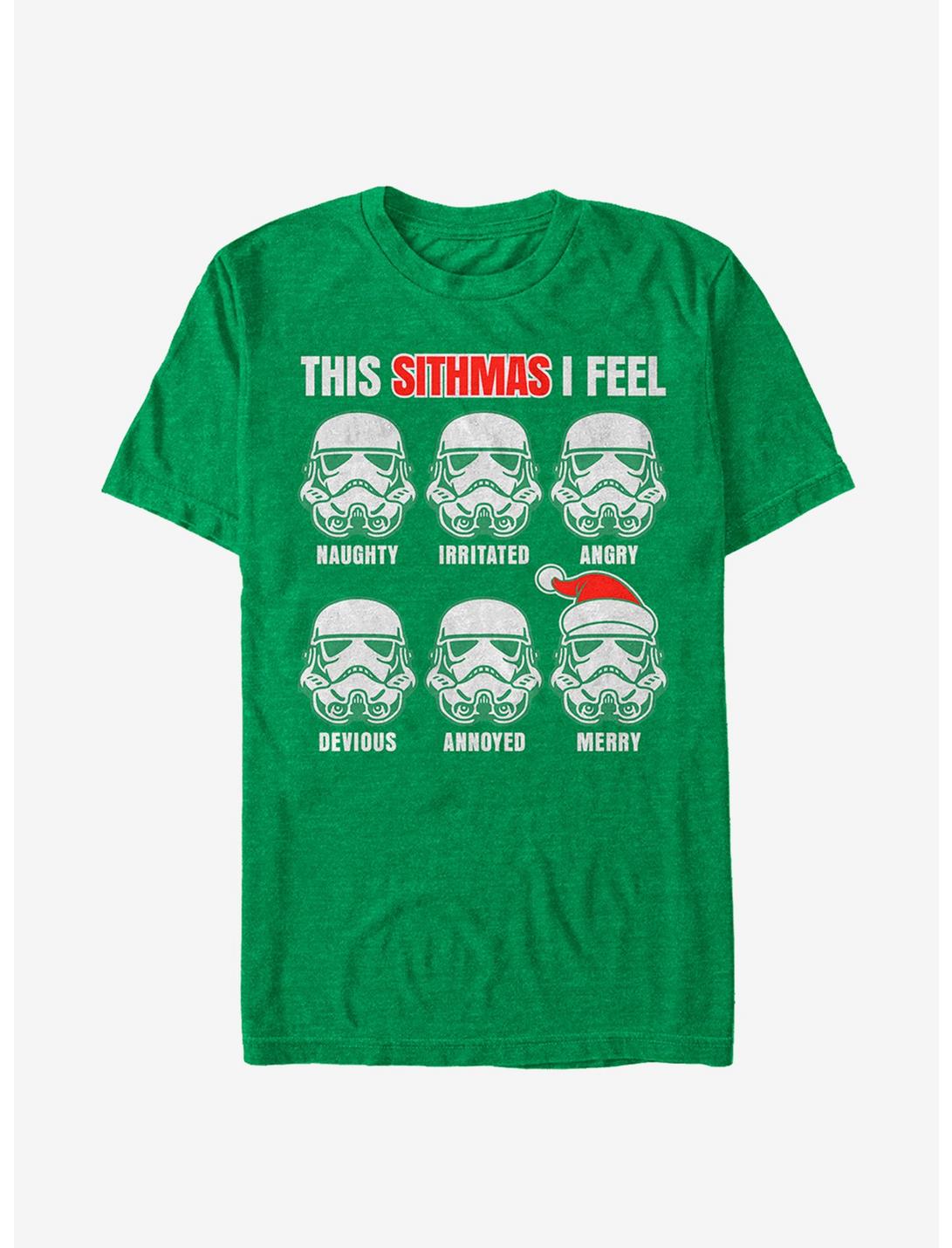 Star Wars Christmas Sithmas Stormtroopers T-Shirt, KEL HTR, hi-res