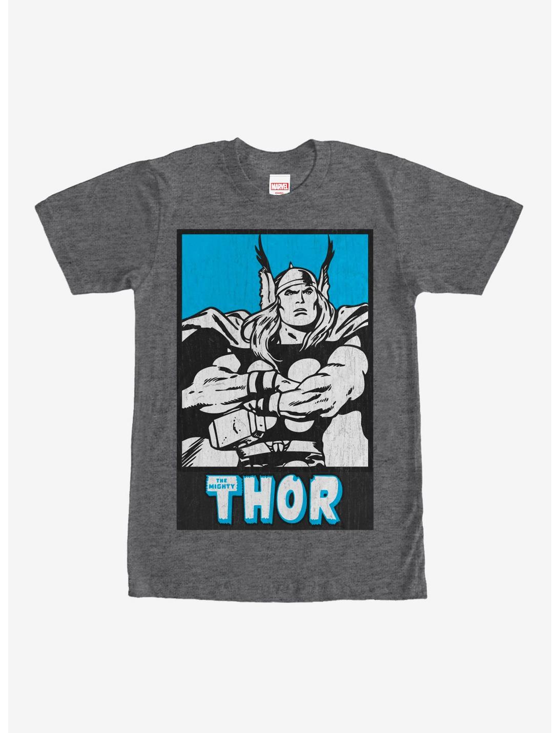Marvel Mighty Thor Ready for Battle T-Shirt, CHAR HTR, hi-res