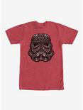 Star Wars Tribal Stormtrooper Helmet T-Shirt, RED HTR, hi-res