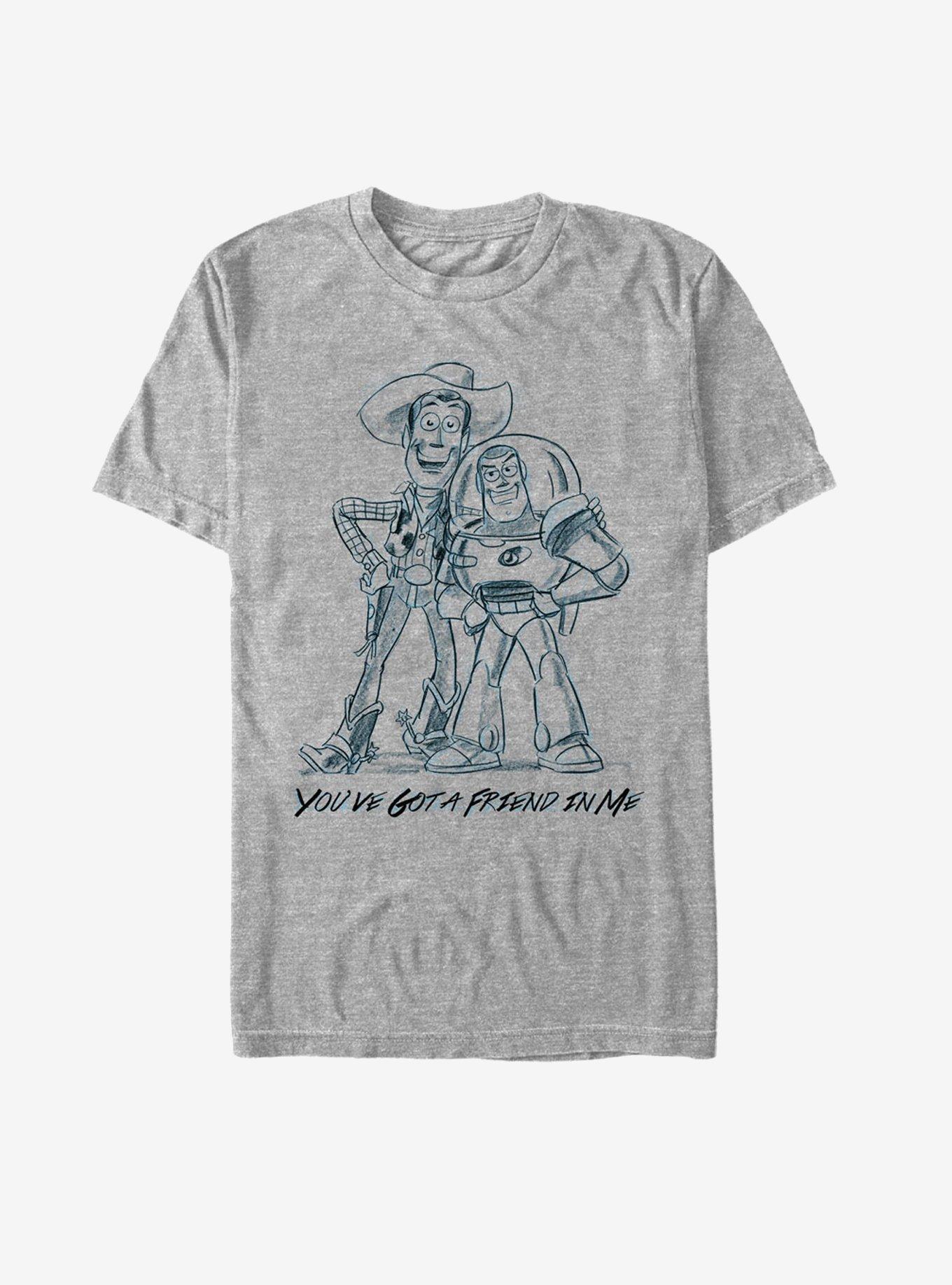 Toy Story Woody and Buzz Friends T-Shirt, ATH HTR, hi-res