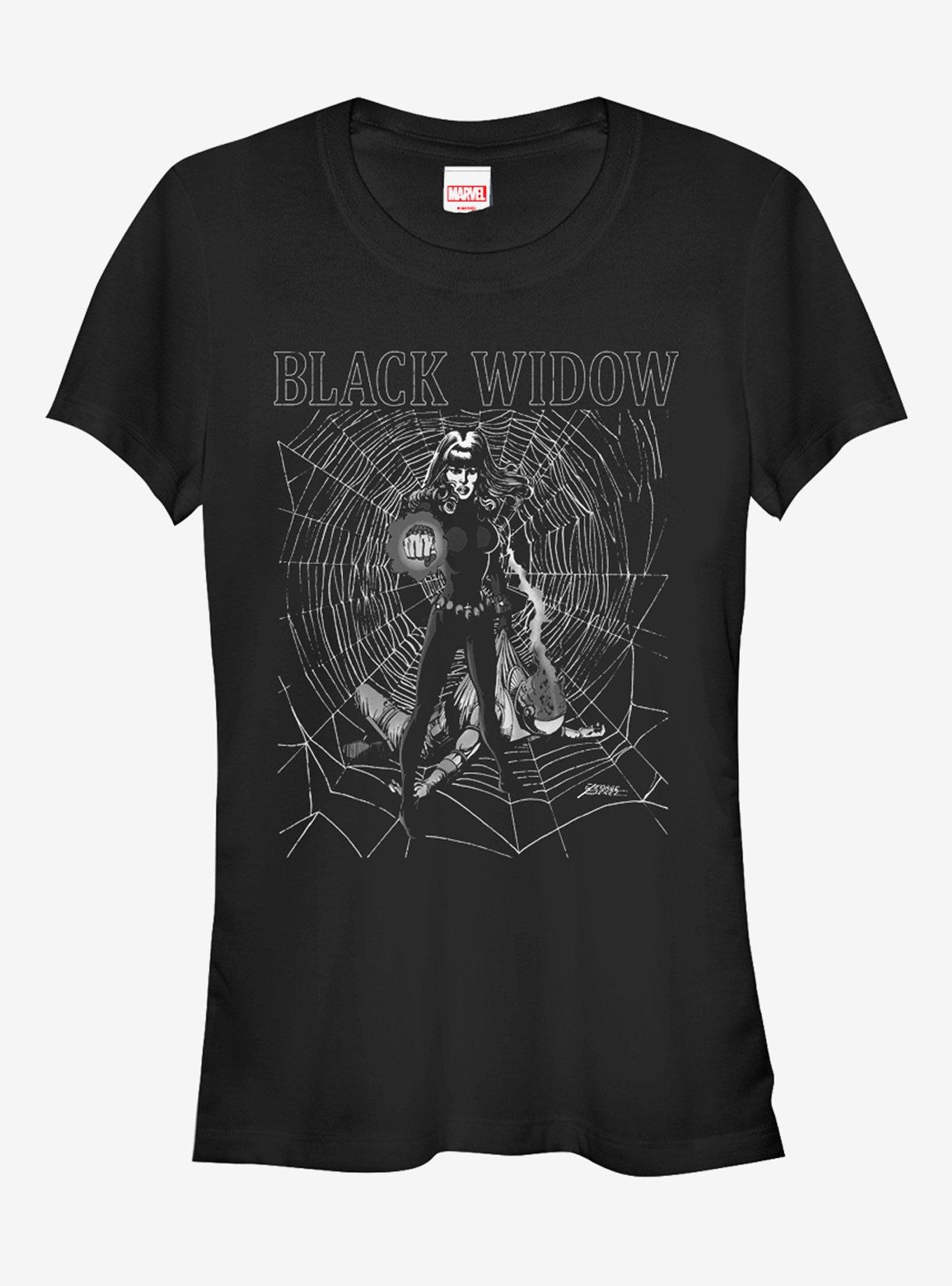 Marvel Black Widow Web Girls T-Shirt
