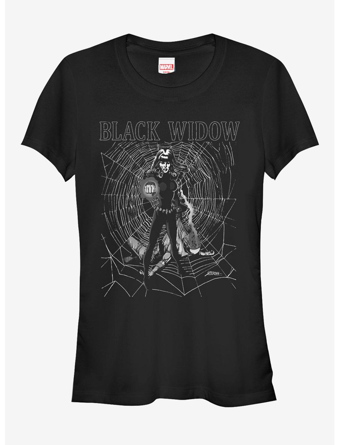Marvel Black Widow Web Girls T-Shirt, BLACK, hi-res
