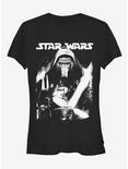 Star Wars Kylo Ren Stare Down Girls T-Shirt, BLACK, hi-res