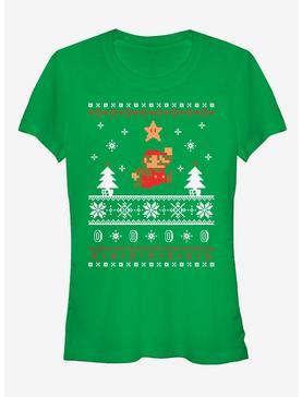Nintendo Mario Ugly Christmas Sweater Girls T-Shirt, , hi-res