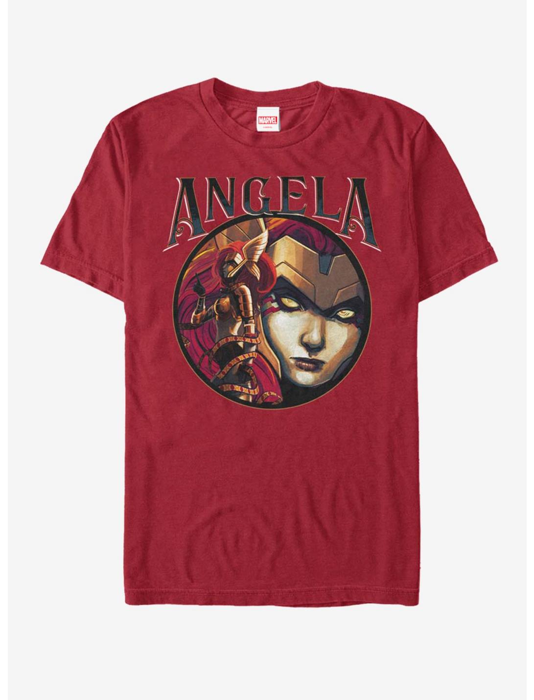 Marvel Angela Circle T-Shirt, CARDINAL, hi-res