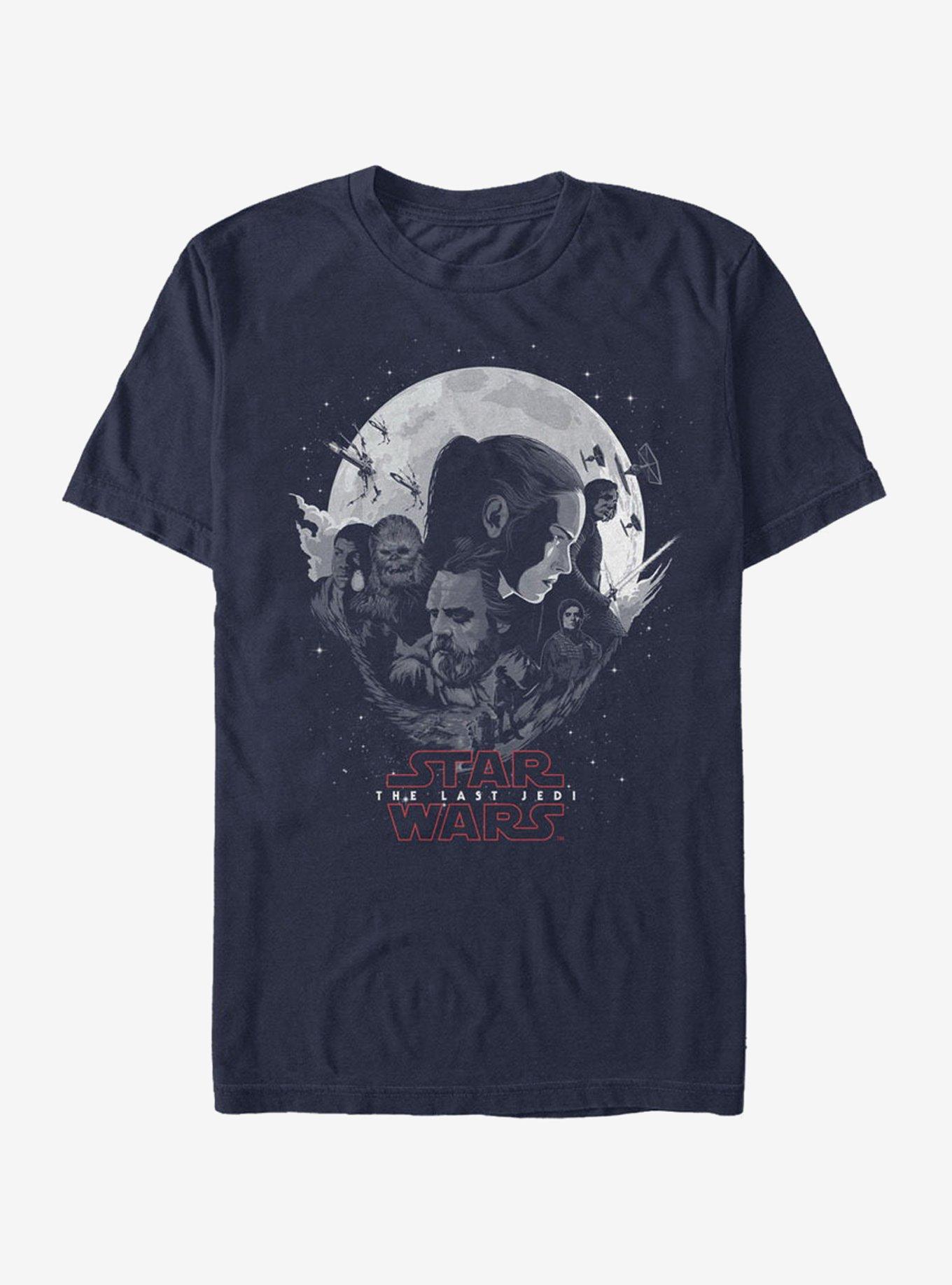 Star Wars Planet Logo T-Shirt, NAVY, hi-res