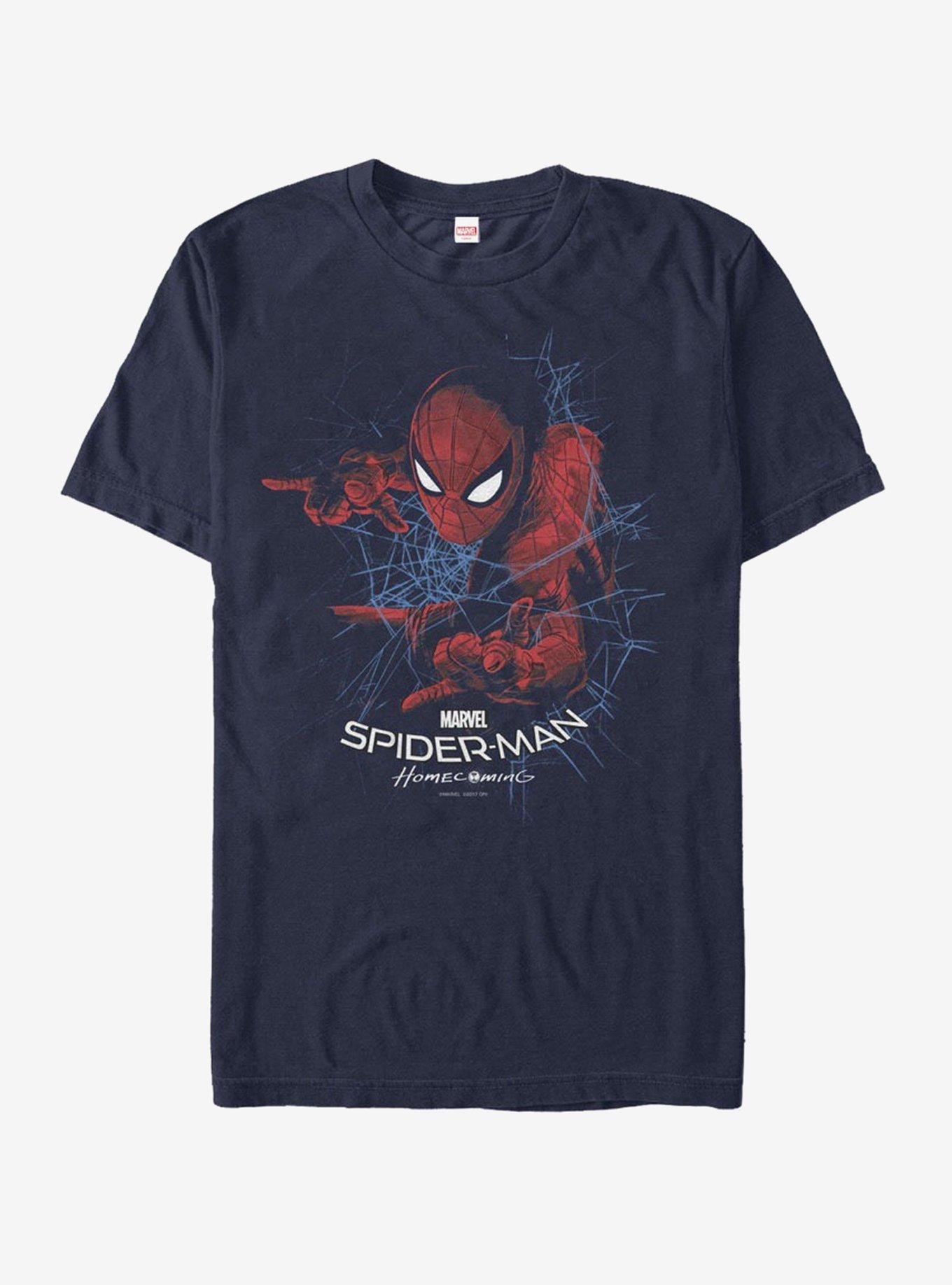 Marvel Spider-Man Homecoming Web Frame T-Shirt, NAVY, hi-res