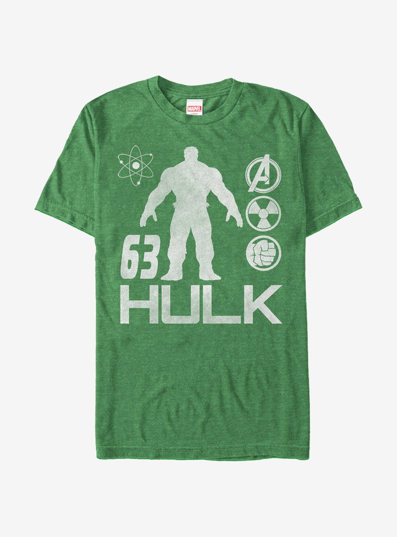 Marvel Hulk 63 Atom Symbol T-Shirt, KEL HTR, hi-res