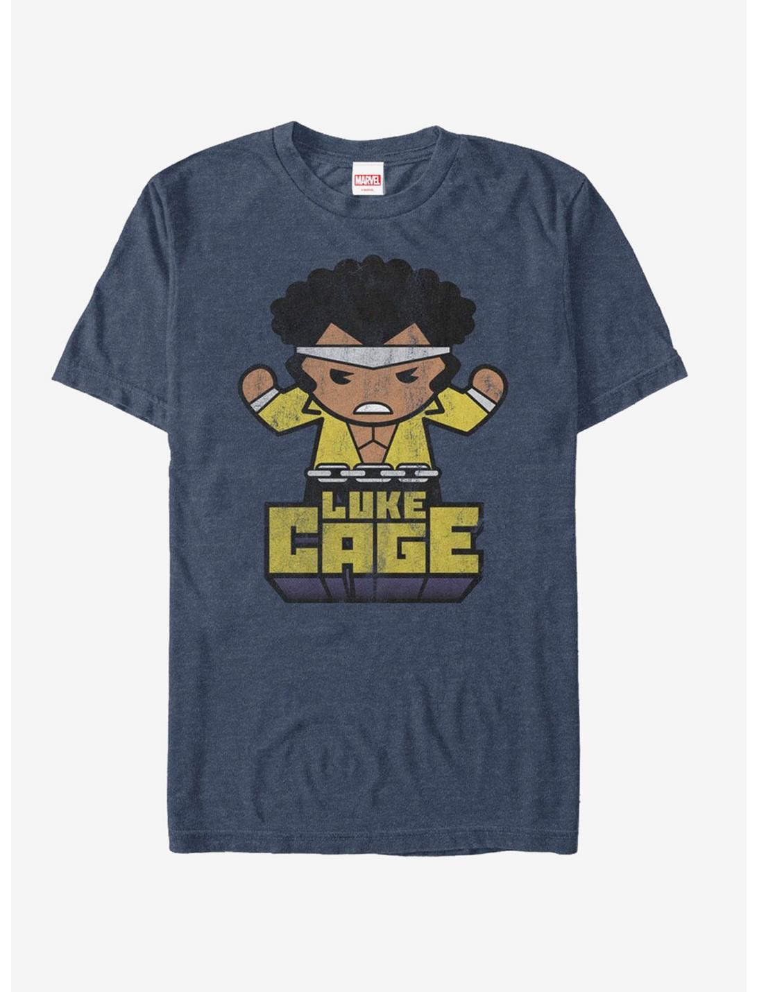 Marvel Luke Cage Kawaii T-Shirt, NAVY HTR, hi-res