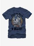 Star Wars R2D2 How I Roll T-Shirt, NAVY HTR, hi-res