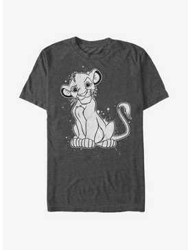 Lion King Simba Smirk Paint Splatter Print T-Shirt, , hi-res