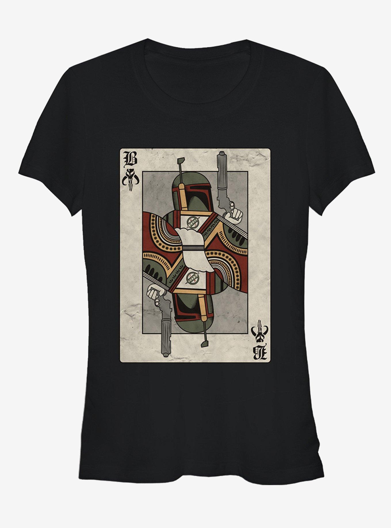 Star Wars Boba Fett Playing Card Girls T-Shirt, , hi-res