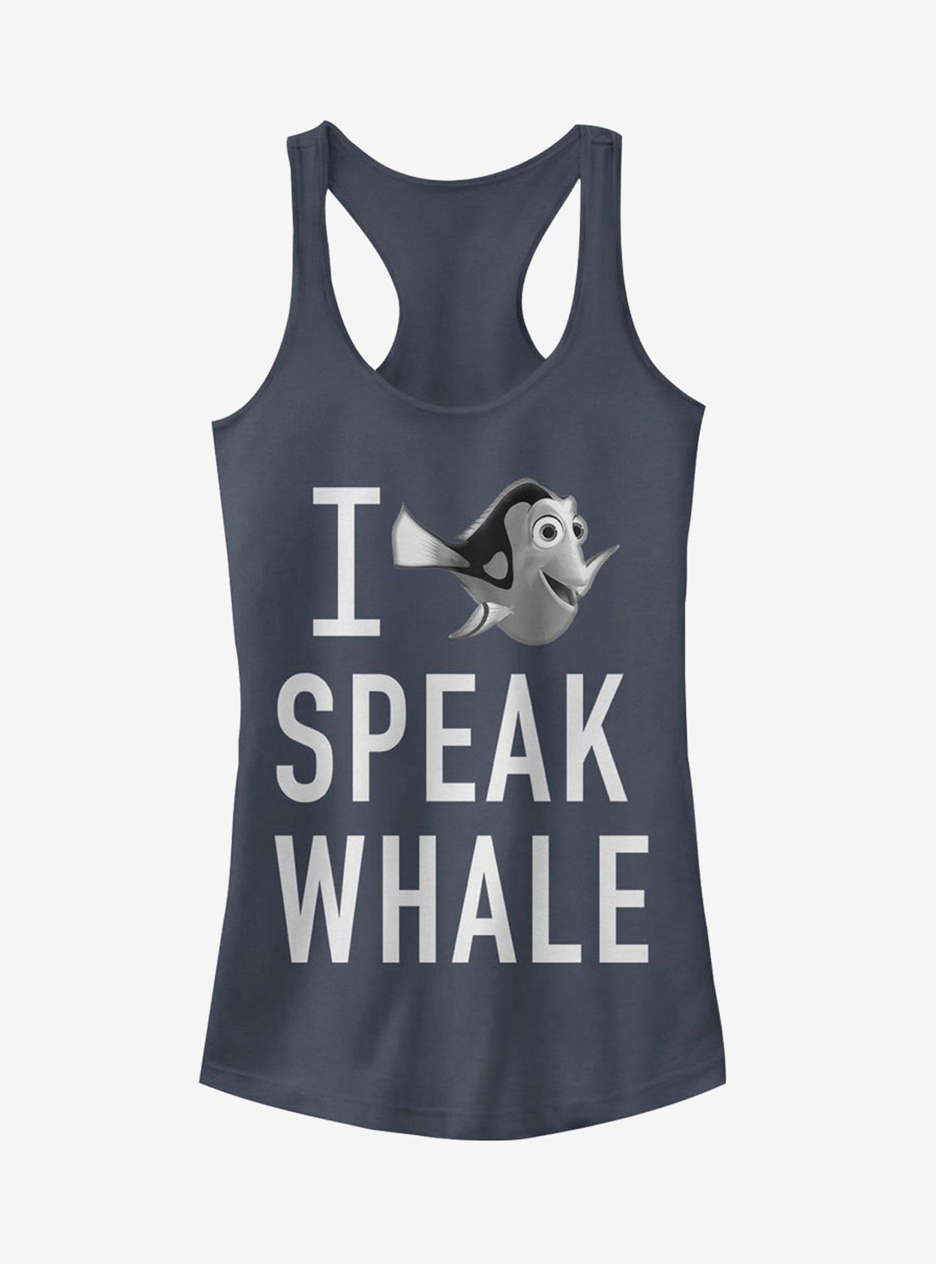 Disney Pixar Finding Dory I Speak Whale Girls Tank, INDIGO, hi-res