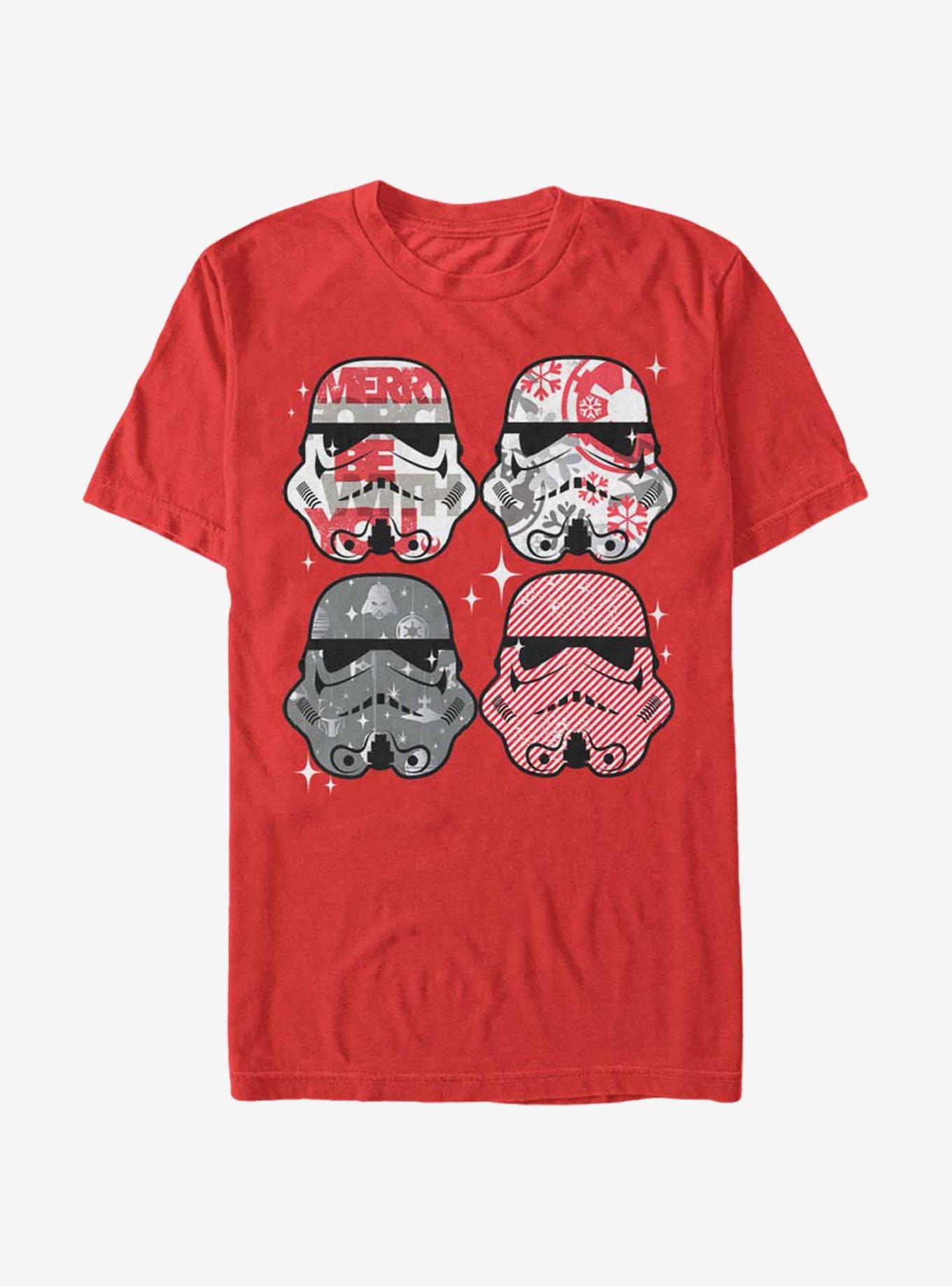 Star Wars Christmas Stormtrooper Helmets T-Shirt, , hi-res