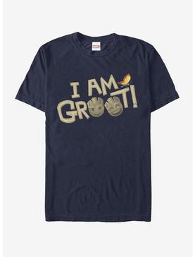 Marvel Guardians of the Galaxy Groot Emoji T-Shirt, NAVY, hi-res