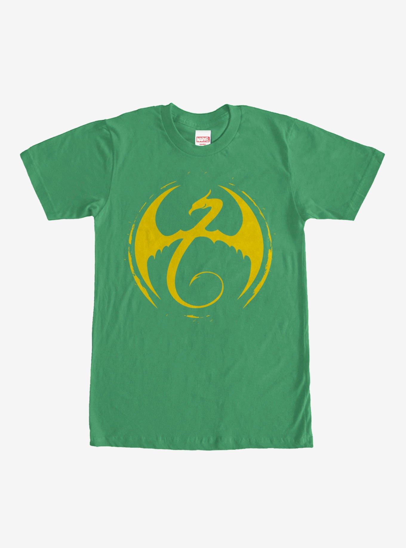 Marvel Iron Fist Dragon Logo T-Shirt, KELLY, hi-res