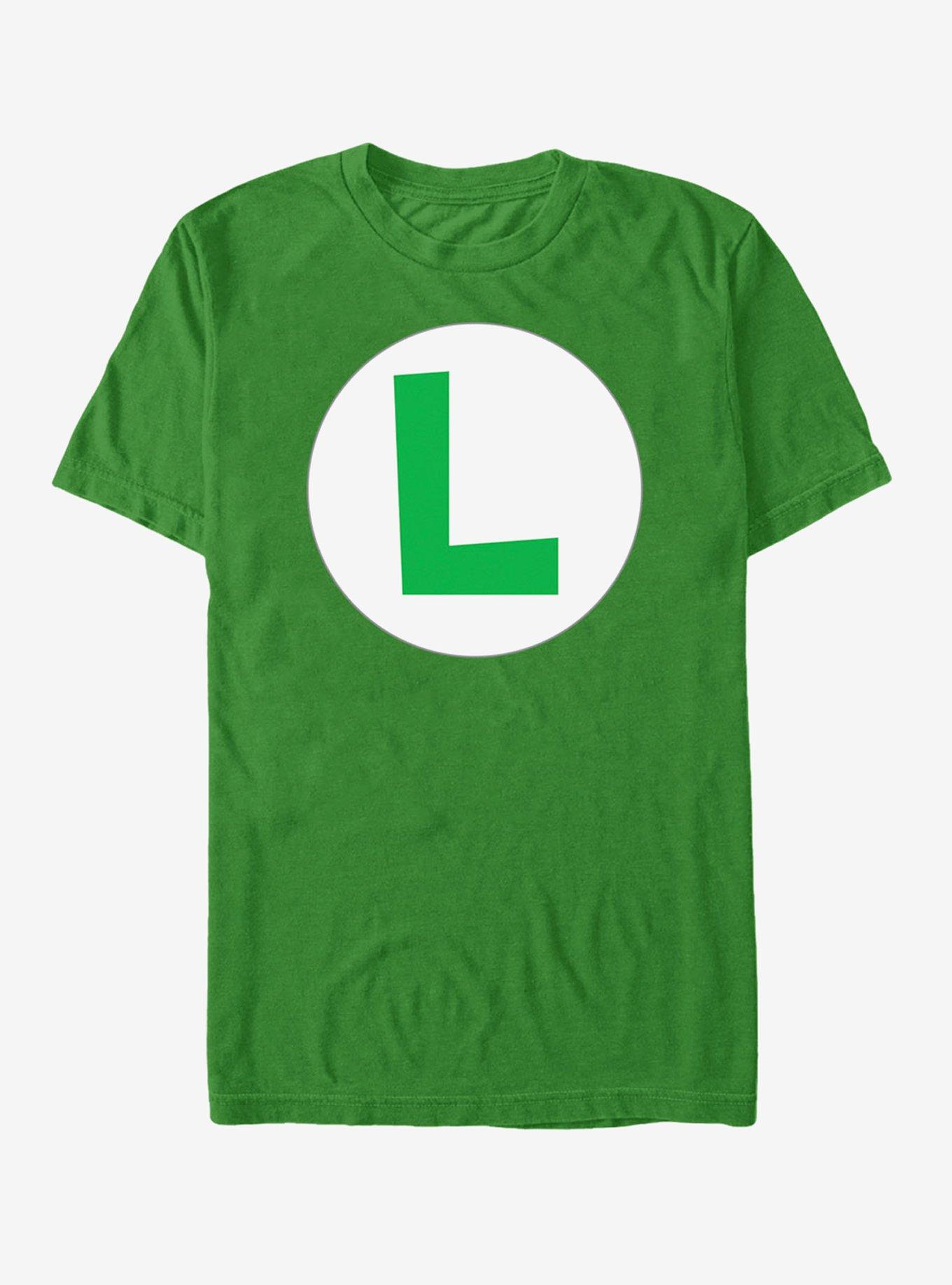 Nintendo Luigi Circle Icon T-Shirt - GREY | Hot Topic