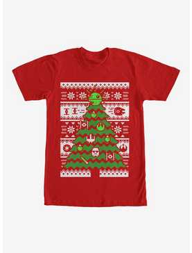 Star Wars Ugly Christmas Sweater Tree T-Shirt, , hi-res