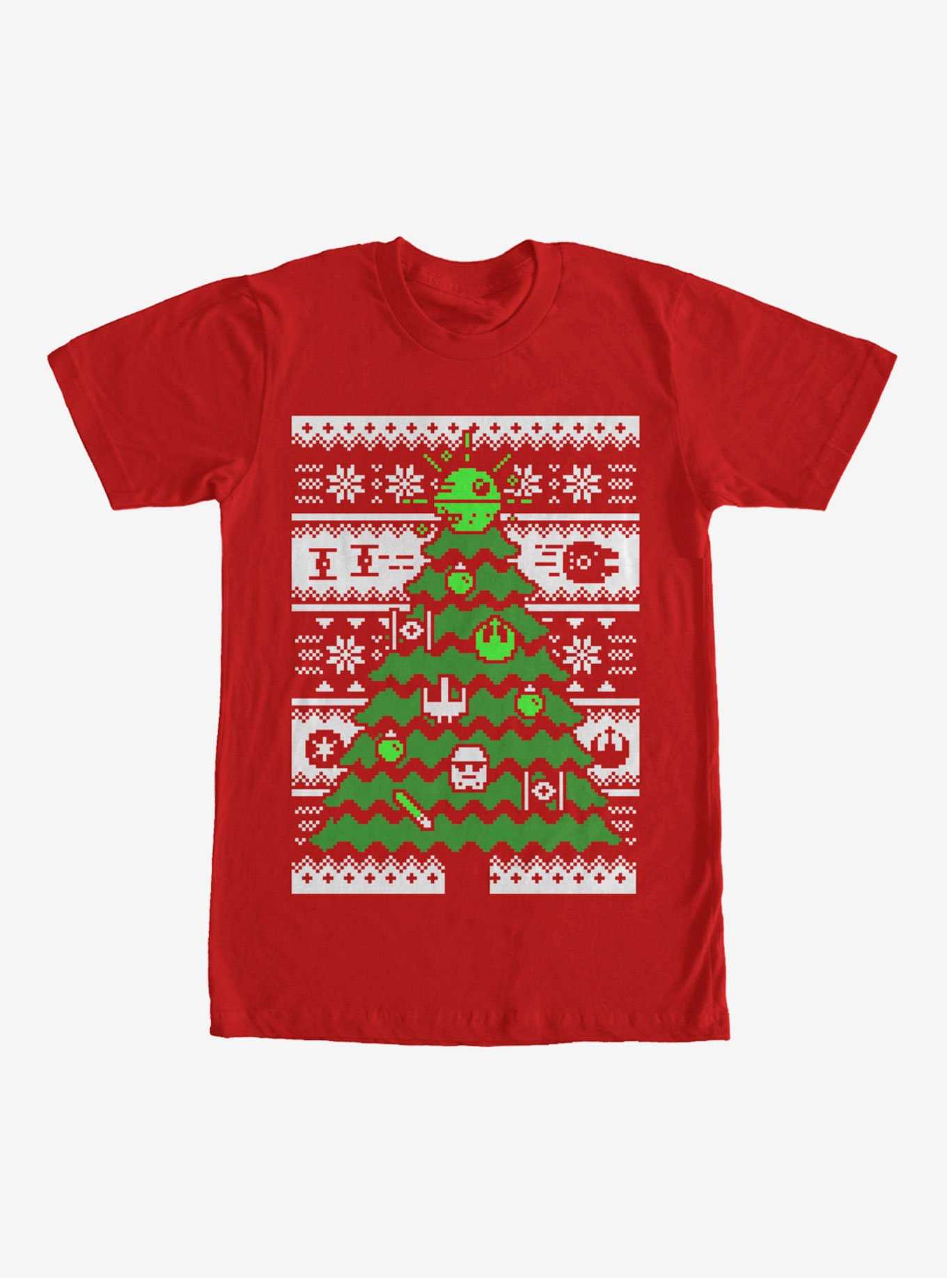 Star Wars Ugly Christmas Sweater Tree T-Shirt, , hi-res