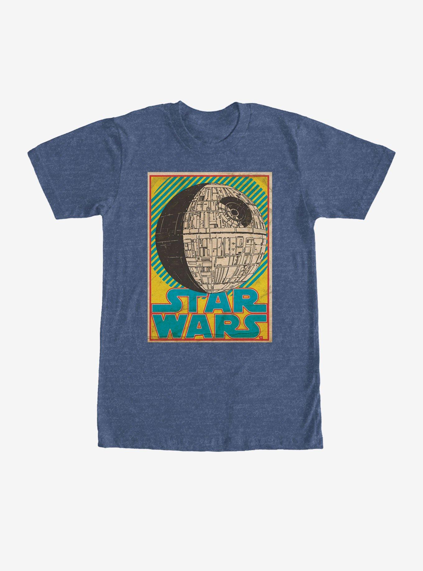 Star Wars Death Star Trading Card T-Shirt, NAVY HTR, hi-res