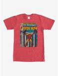 Marvel Iron Man Comic Book Cover Print T-Shirt, RED HTR, hi-res