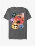 Big Hero 6 Superhero Team Circles T-Shirt, CHAR HTR, hi-res