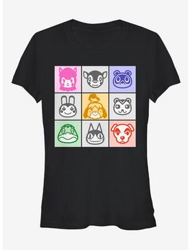 Nintendo Animal Crossing Portrait Girls T-Shirt, BLACK, hi-res