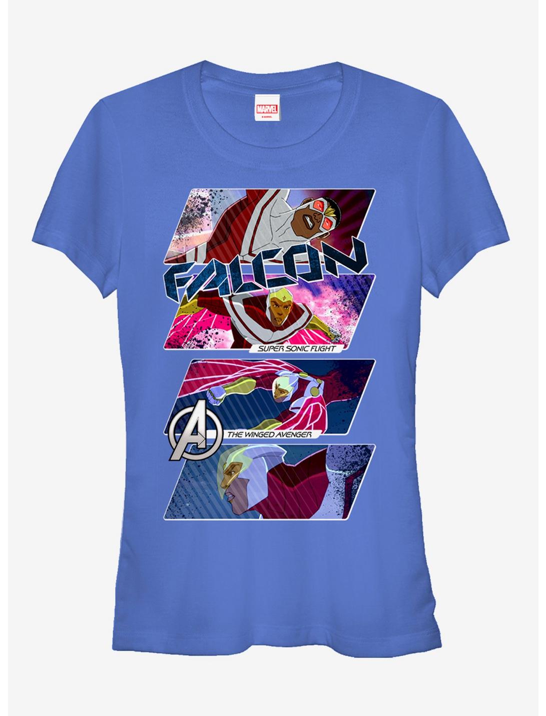Marvel Falcon Panels Girls T-Shirt, ROYAL, hi-res
