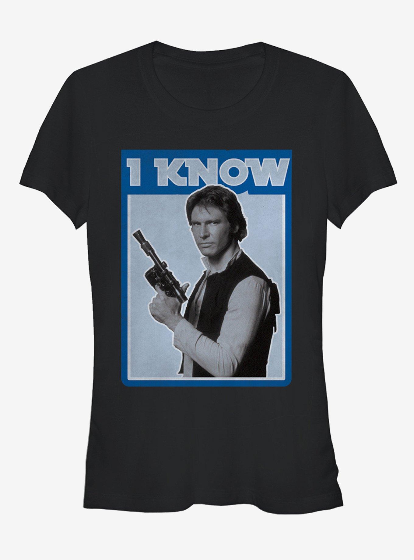 Star Wars Han Solo Quote I Know Girls T-Shirt, , hi-res