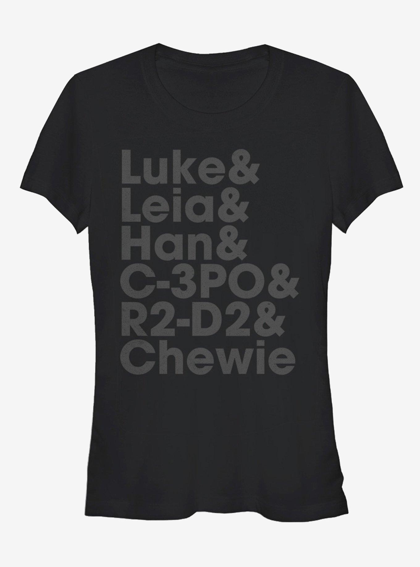 Star Wars Luke and Leia Girls T-Shirt, BLACK, hi-res