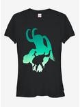 Marvel Thor and Loki Silhouette Girls T-Shirt, BLACK, hi-res