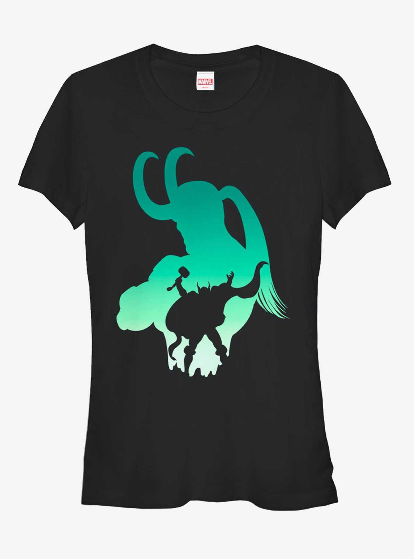 Marvel Thor and Loki Silhouette Girls T-Shirt, , hi-res