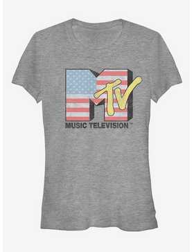MTV American Flag Logo Girls T-Shirt, , hi-res