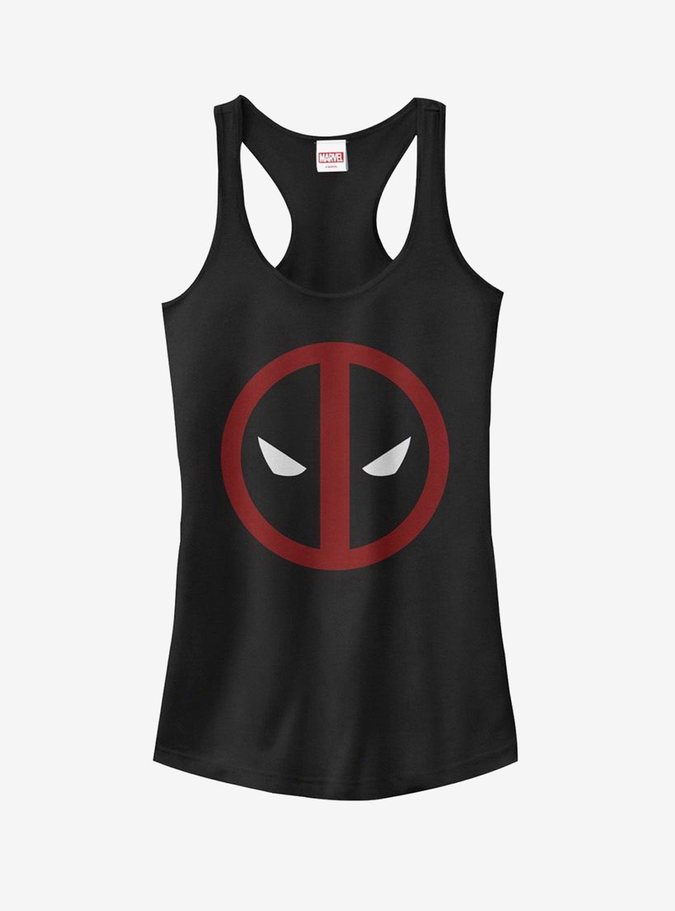 Marvel Deadpool Mask Classic Girls Tank Top, BLACK, hi-res