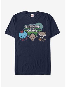 Marvel Guardians of the Galaxy Best Friends Kawaii T-Shirt, NAVY, hi-res