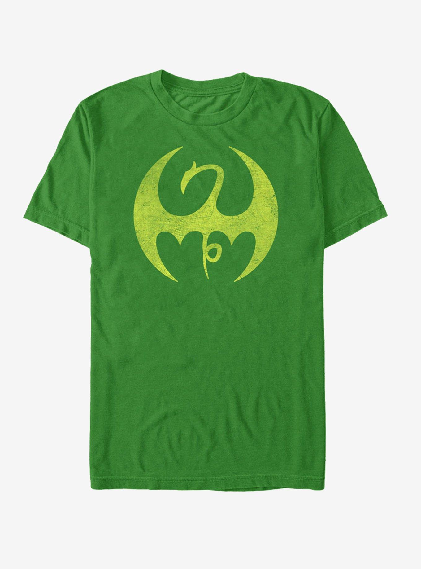 Marvel Iron Fist Distressed Dragon Logo T-Shirt, , hi-res