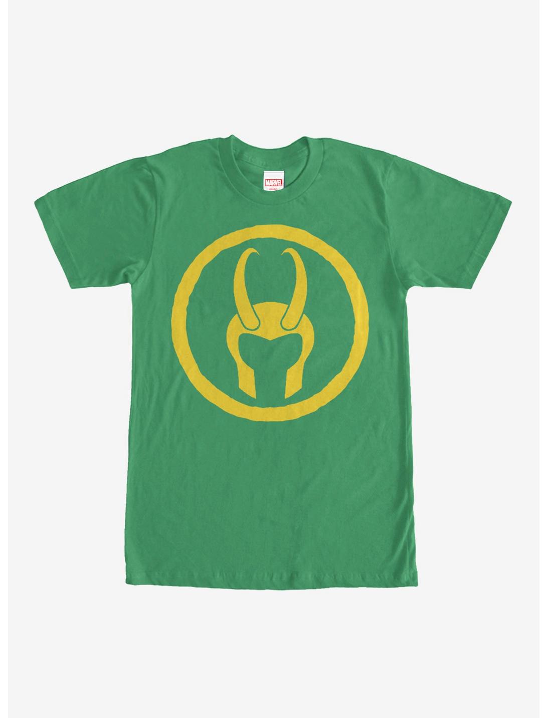 Marvel Loki Horned Helmet T-Shirt, KELLY, hi-res