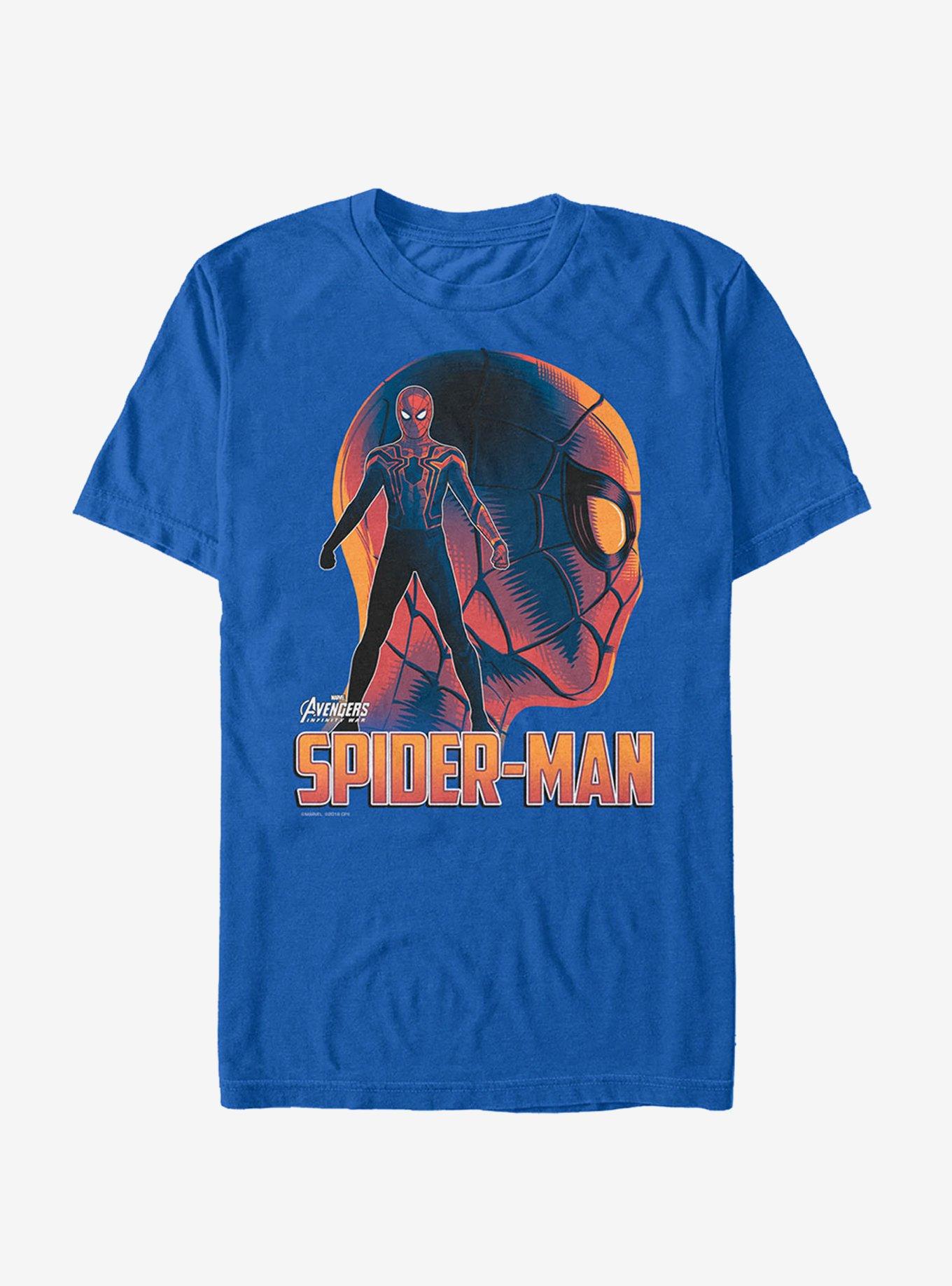 Marvel Avengers: Infinity War Spider-Man View T-Shirt, ROYAL, hi-res