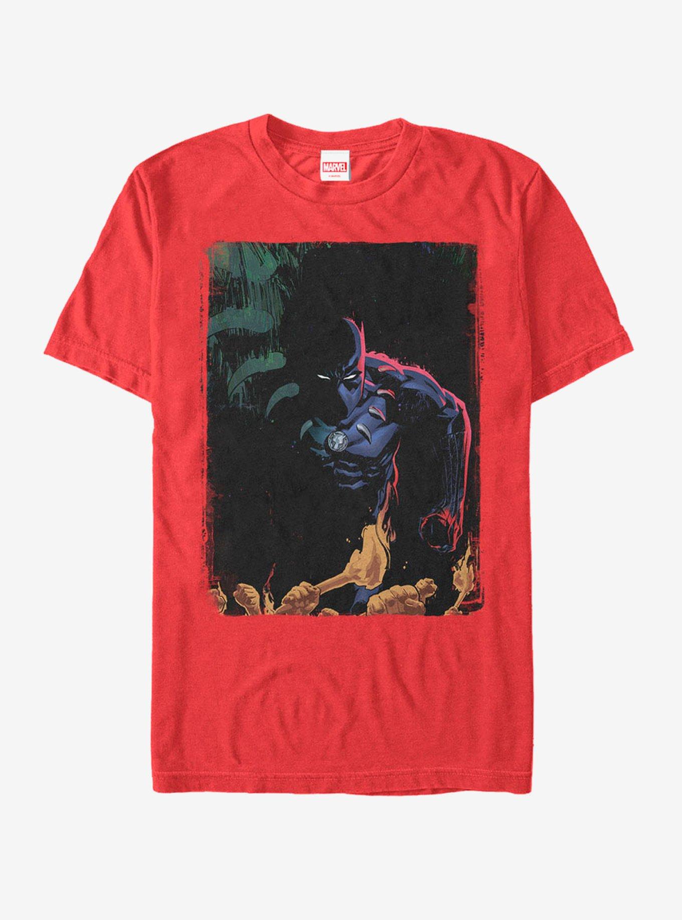 Marvel Black Panther Shadows T-Shirt, RED, hi-res