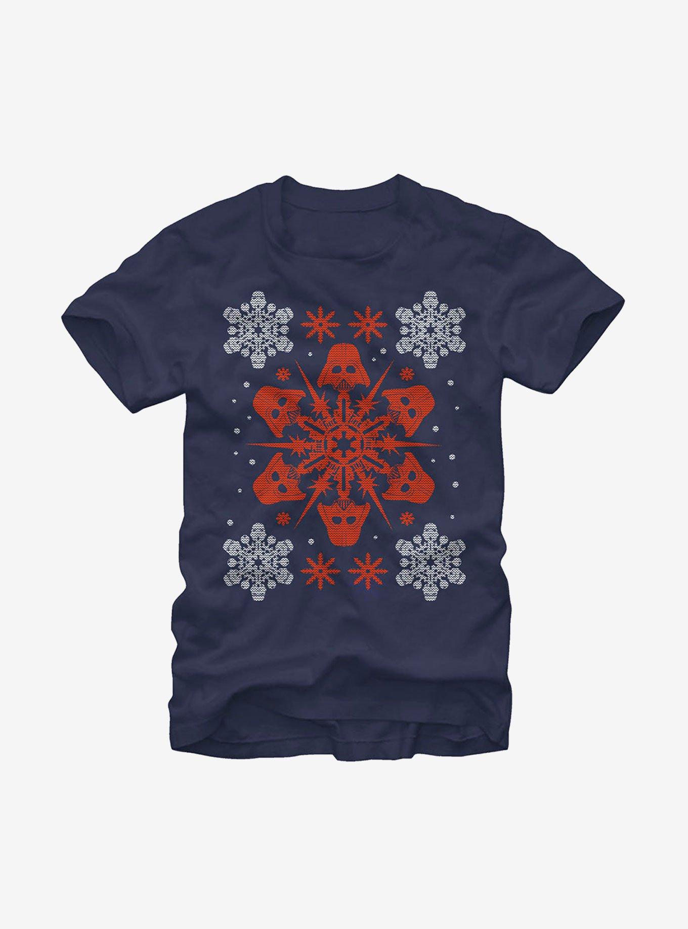 Star Wars Christmas Darth Vader Snowflake T-Shirt, , hi-res