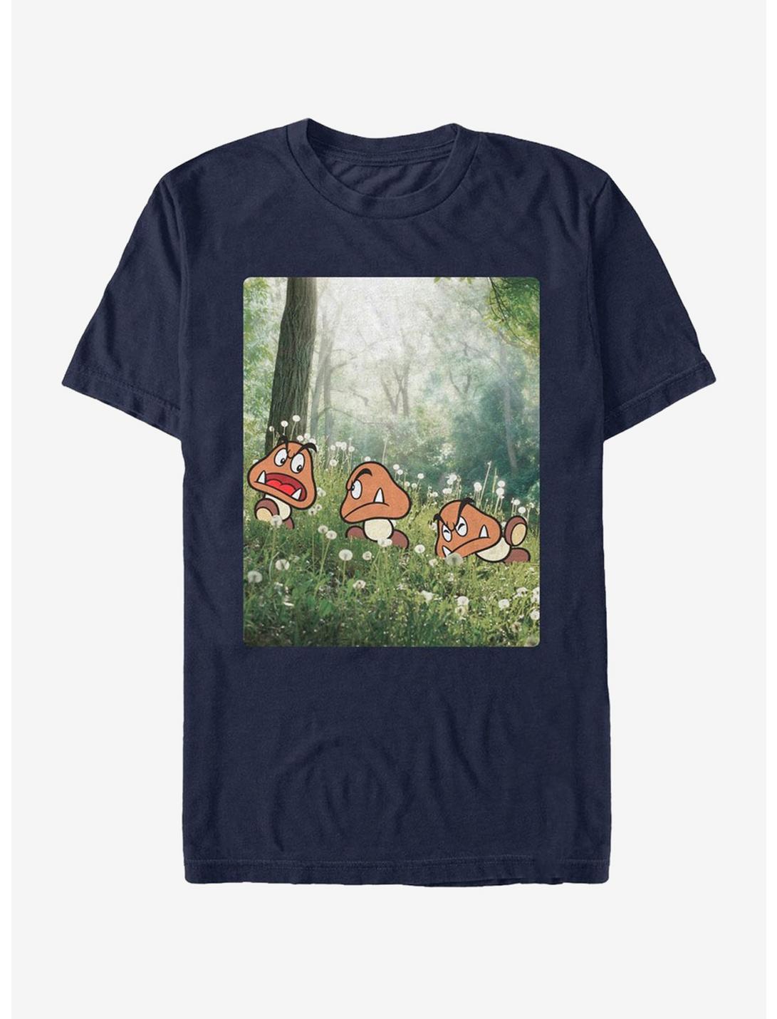 Nintendo Goomba Forest Walk T-Shirt, NAVY, hi-res
