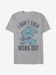Monsters Inc. Sulley I Don't Work Out T-Shirt, SILVER, hi-res