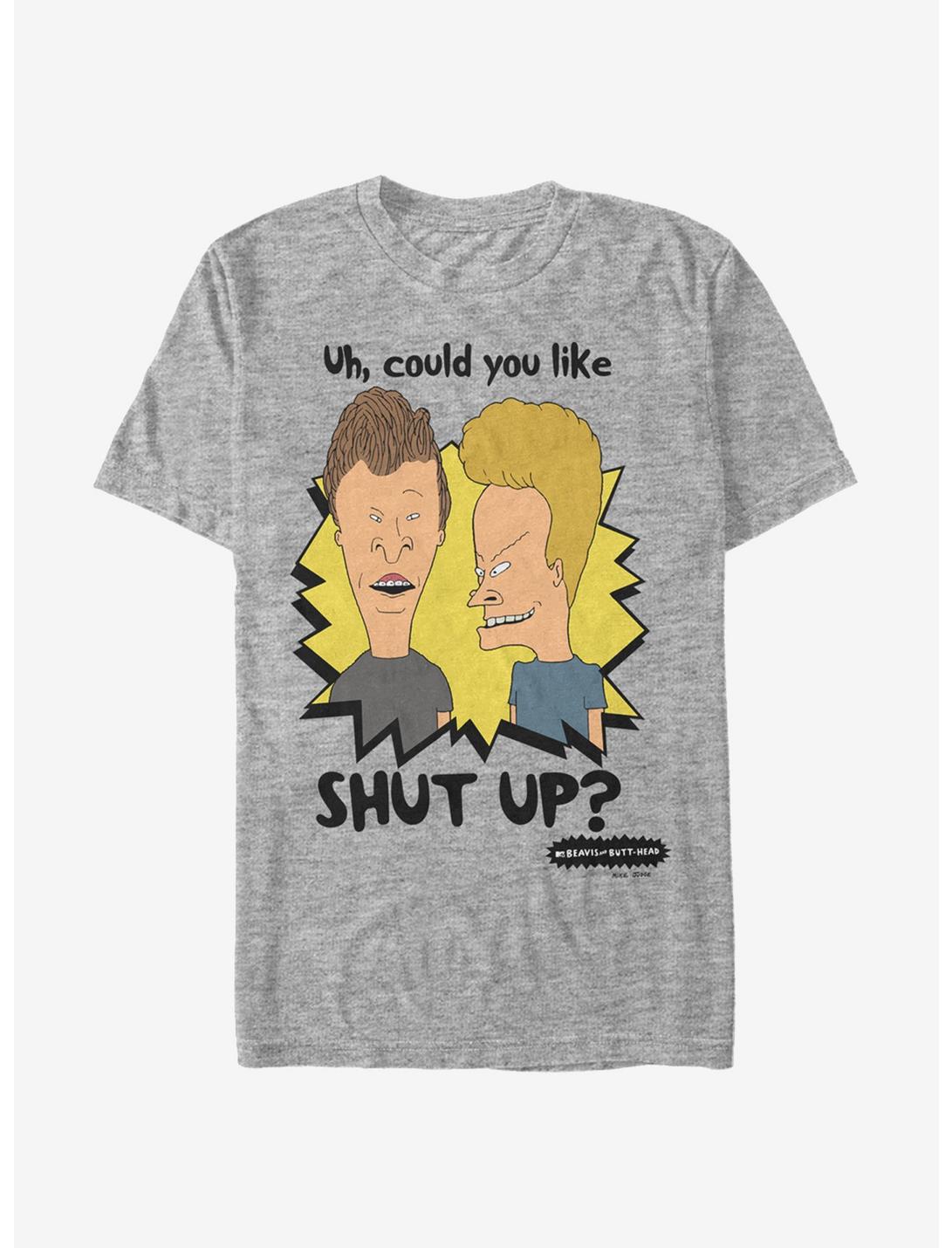 Beavis And Butt-Head Could You Like Shut Up T-Shirt, ATH HTR, hi-res